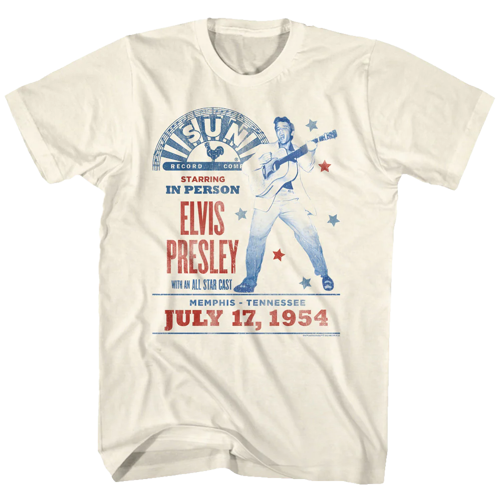 Elvis Presley Poster T-shirt Unisex Rockinstone Size:s