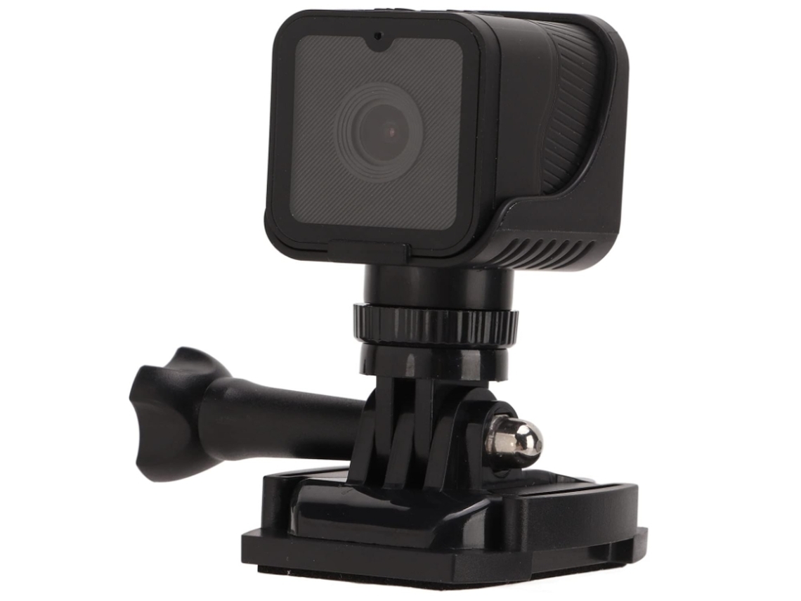 Cámara de acción WiFi Mini cámara deportiva portátil HD 1080P Cámara de acción Wifi Hotspot con micrófono con batería Negro YEMAESRE