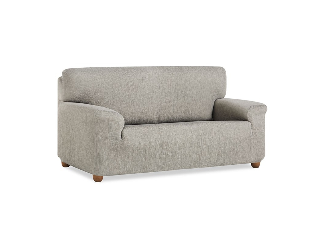 Funda de Sofá DOMAINET 3 Plazas (Gris - Algodón y poliéster - 180-220 cm)