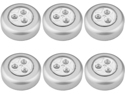 FNINIJEDE Touch Ativado Led Push Light Com Design Operado Por Bateria, Luz De Toque Sem Fio Para Armários De Armários Ou Salas De Utilidades, Luz Noturna Com Fá