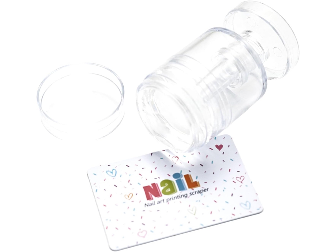 Kit De Estampador De Uñas Giratorio - Punta Francesa Tamaño De Patrón Ajustable Herramienta De Manicura Con