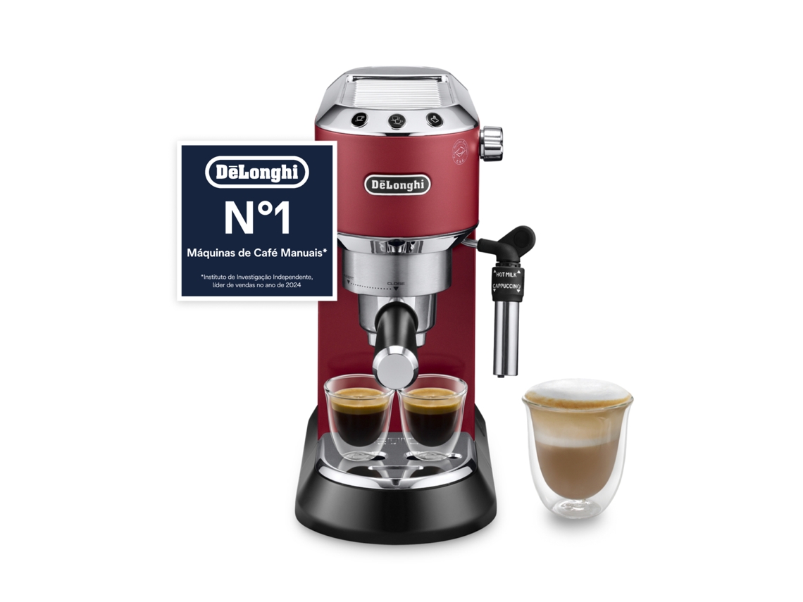Cafetera DELONGHI Dedica Style EC685.R (15 bar - Rojo)