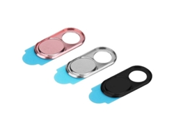 Protector De Lente Metálico Delgado Para Cámara Web, 3 Unidades, Seguridad Y Privacidad Para Smartphone, Tablet Y Portátil (plateado, Negro, Rosa)