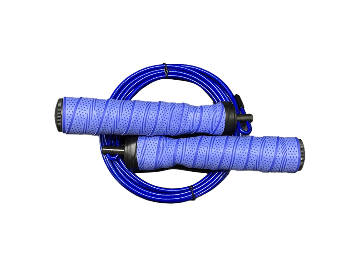 HYMNORA Asas de rodamiento de cuerda para saltar rápido Agarre antideslizante ajustable para pérdida de peso en boxeo WOD