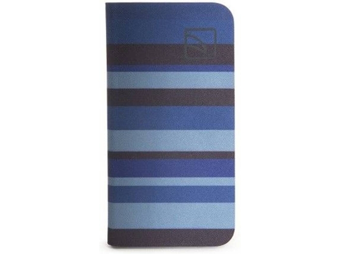 Funda iPhone 6, 6s, 7, 8 TUCANO Libro Stripes Azul