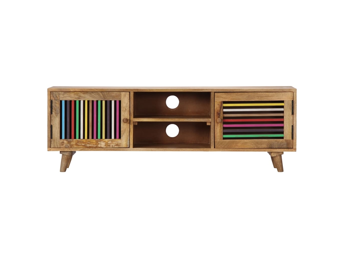 Maison Exclusive - Mueble De Tv De Madera Maciza De Mango 120x30x40 Cm