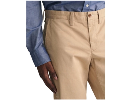 Pantalones de Hombre GANT Largo Beige (W38L32)