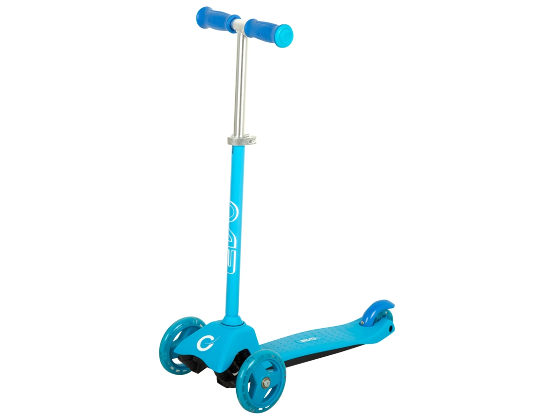 Patinete 3 Ruedas Azul Ajustable Evo