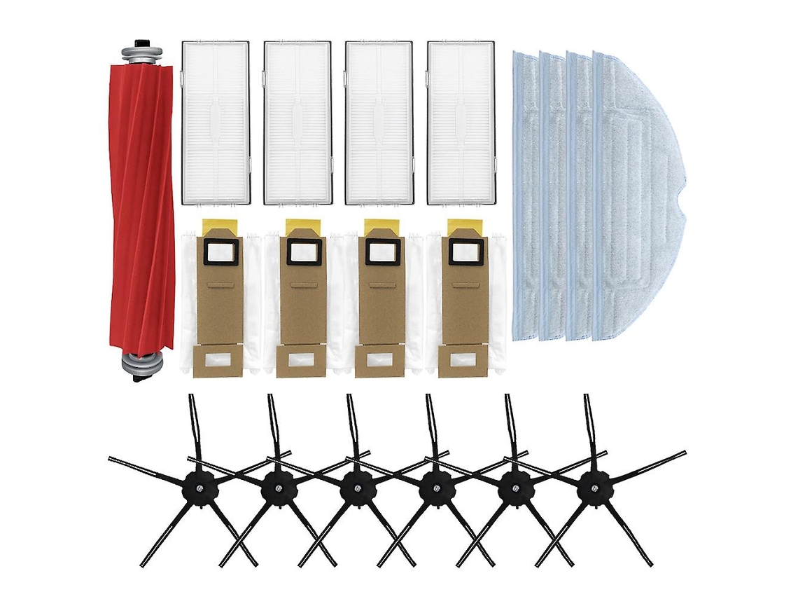 Para xiaomi escova principal filtro hepa esfregão pano saco de pó escova lateral