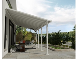 CANOPIA Pérgola Olympia Cobertor de Terraza de Aluminio 3X8,6 m Blanco