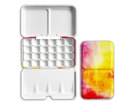 Caja para Tinta SLOWMOOSE Estrellas Macaron Rojo y Naranja