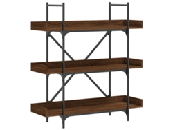 Maison Exclusive - Librería 3 Estantes Madera Ingeniería Marrón 100x33x108,5 Cm