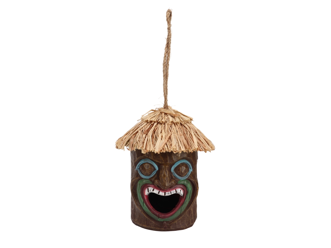 Casita Para Pájaros Colgante De Resina De 20x12 Cm, Decorativa, Para Jardín O Exteriores.