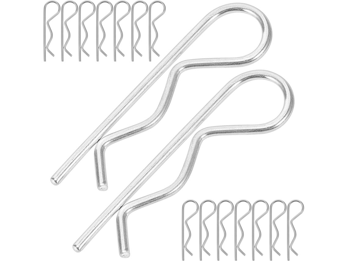 Pasadores De Resorte De Acero Al Carbono M2*50, Paquete De 30, Clips Para Enganche De Remolque