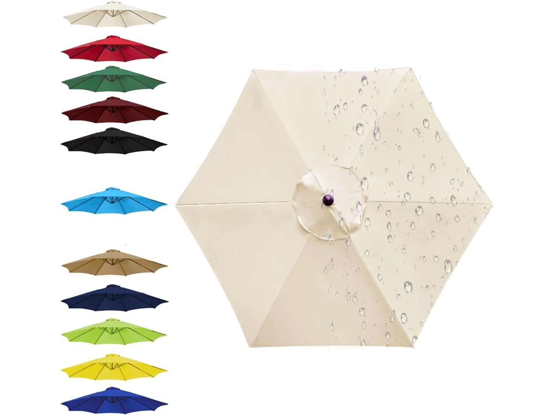Sombrilla De Jardín Poliéster , Impermeable Varillas