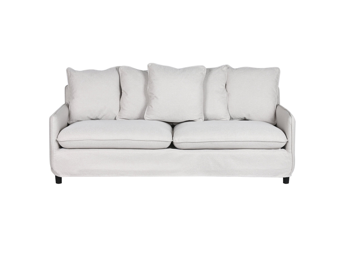 Sofa Poliester Desenfundable Beige 196x85x90cm