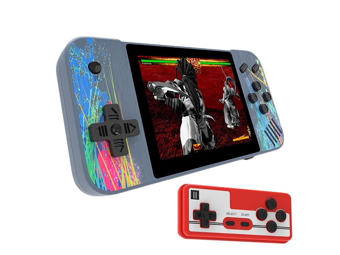 Consola De Juegos Portátil Retro Con 800 Juegos Clásicos, Pantalla De 3,5 Pulgadas Y Batería De 1200 Mah.