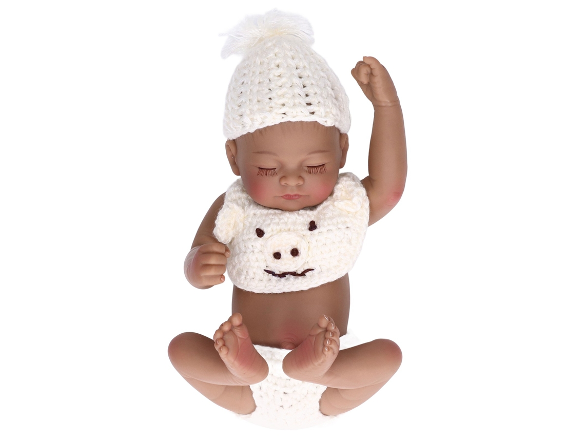 2026-muñeco Bebé Realista De Silicona 10 Pulgadas, Niño Recién Nacido Con Ropa Blanca, Juguete Sin Zapatos