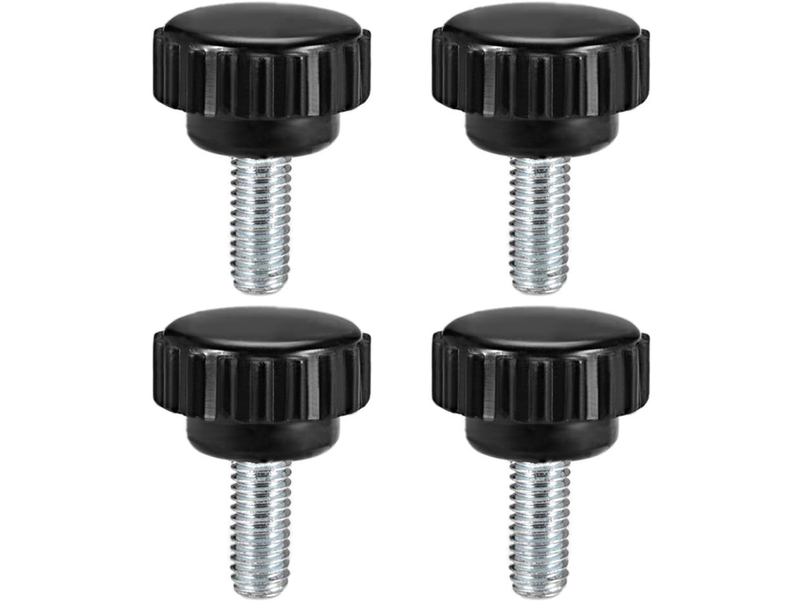 4 pulsadores dentados con rosca externa M6x10mm CHABERLU