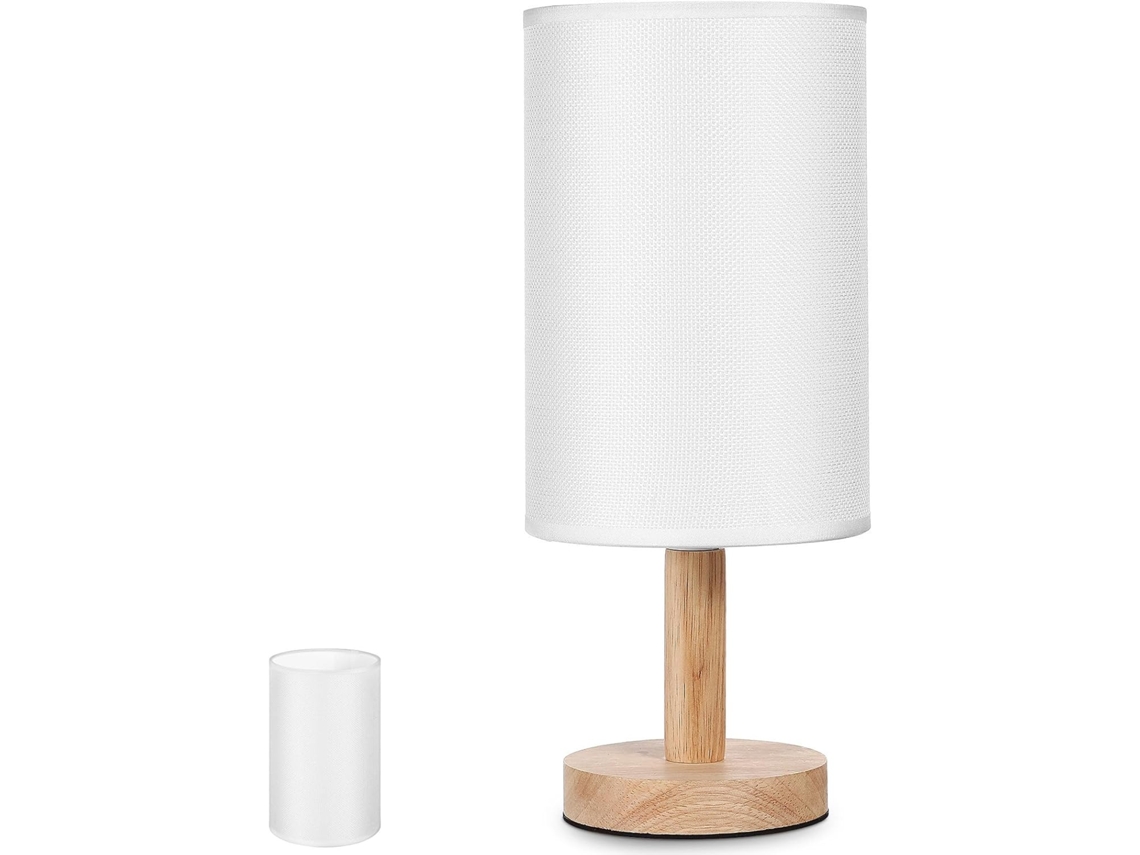 Lámpara De Mesa De Tela Suave E27 Para Sala De Estar