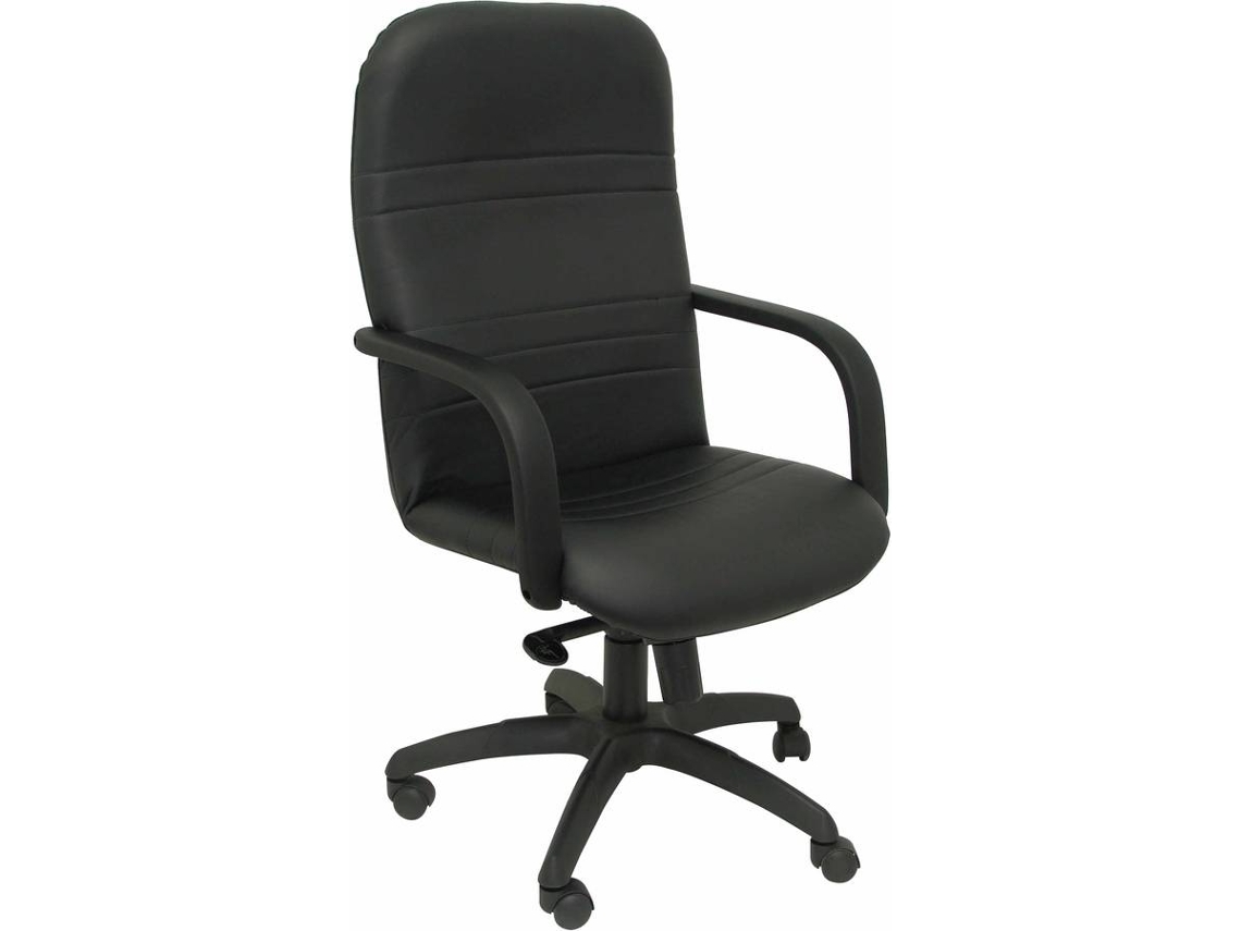 Silla Ejecutiva PYC Letur  Negro (Brazos Ajustables - Similpiel)