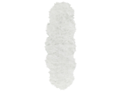 Alfombra de pelo largo BELIANI Mamungari de Acrílico Blanco 60x180