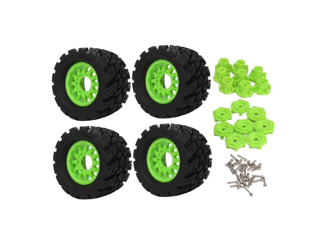 Pneus E Rodas Rc 4 Peças Textura Irregular Aderência Forte Para Carros Rc 1/8 1/10