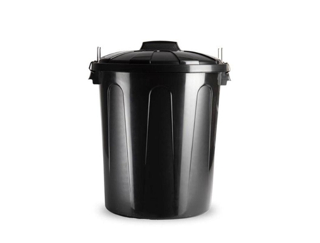 Cubo basura 51l + tapa negro