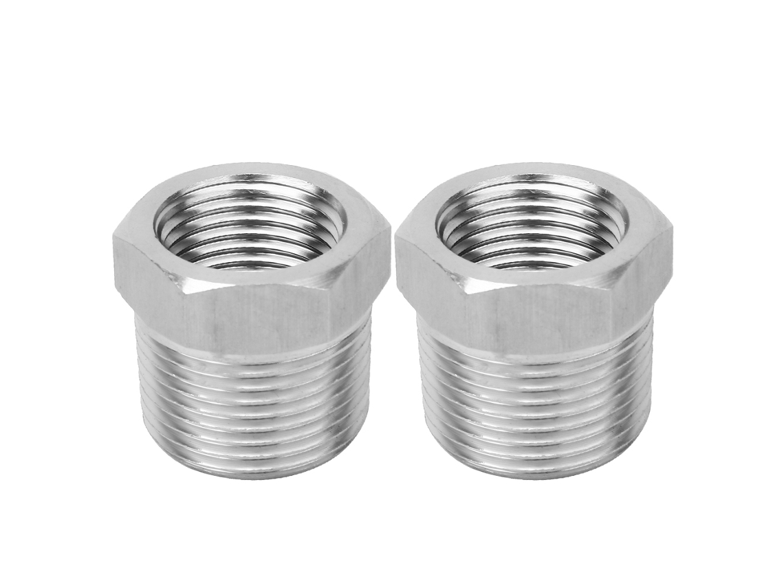 Conector Roscado Bsp De Acero Inoxidable 304, Reductor De 3/4 A 1/2" Para Agua, Gas Y Gasóleo.