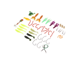Kit Completo De Señuelos De Pesca De 52 Piezas: Señuelos Metálicos, Jigs, Anzuelos Y Señuelos Blandos Para Pesca En Agua Dulce Y Salada.