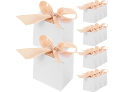 Cajas blancas para obsequios de fiesta, juego de 50 manteles individuales de papel con cinta.