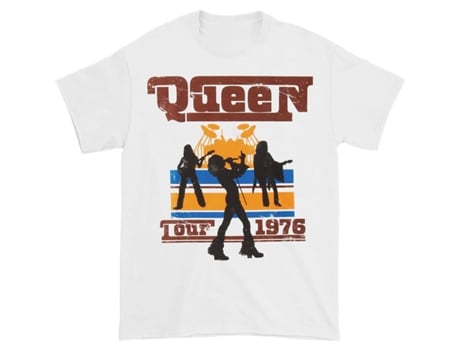 Camiseta ROCKINSTONE de siluetas de la gira Queen 1976 (XXXL)