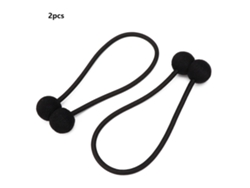 Clips magnéticos redondos clásicos negros para cortinas, 2 unidades.
