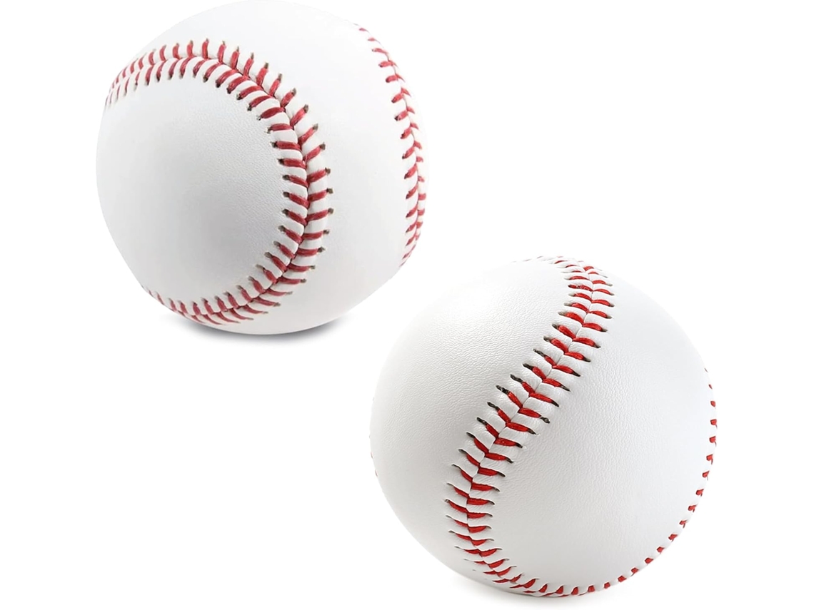 2 Pares Pelotas Béisbol Pu, Espuma Blanda Cosida A Mano, Alta Elasticidad, Entrenamiento Exterior Para Jóvenes Y Adultos