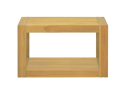 Armario De Baño De Pared Madera Maciza De Teca 60x45x35 Cm