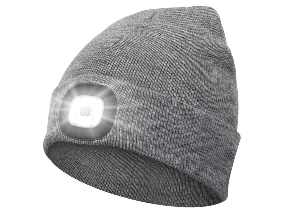 Gorro Con Luz Invierno Unisex Gorro Led Recargable Usb Acrílico De Pulla