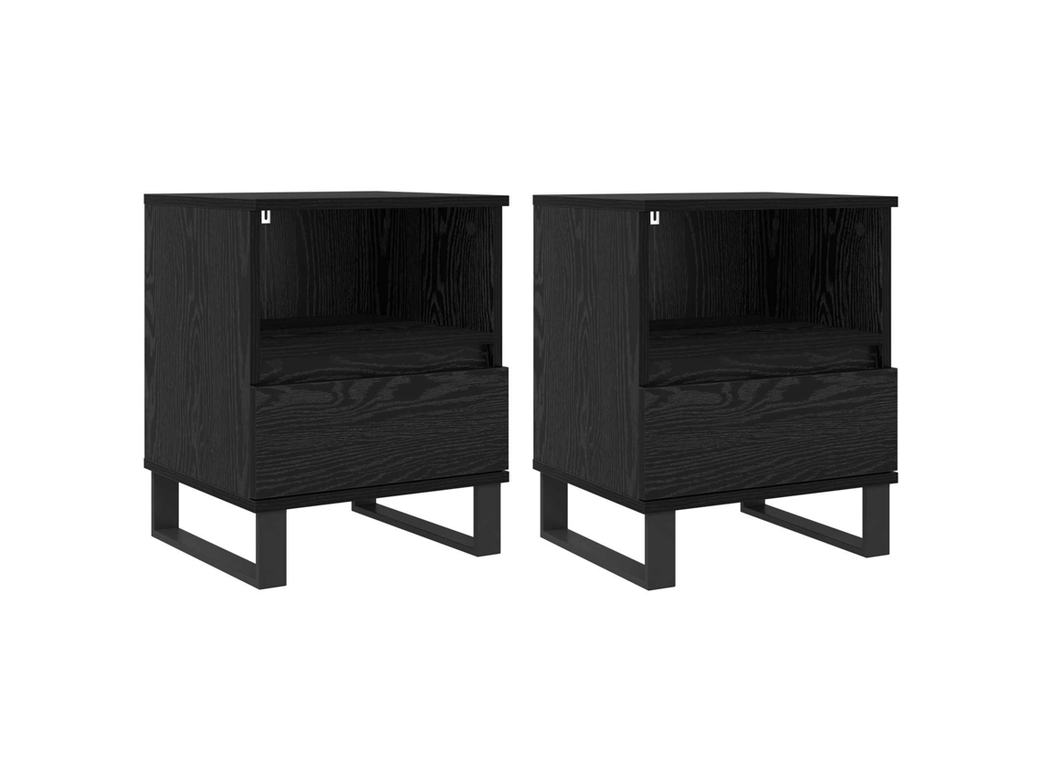 Armario cama de roble negro con cajón MAISON EXCLUSIVE (40x35x50 cm)
