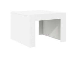 Mesa de Centro 50x50x35 Cm Derivados Madera Blanco MAISON EXCLUSIVE