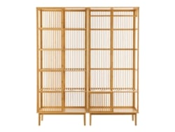 Perchero burro Vemb y Estantería Trundholm bambú 185 x 160 x 45 cm Color natural [EN.CASA]