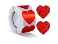 500 Pegatinas De Corazones, Pegatinas De Amor De 3,8 Cm Para El Día De San Valentín, Bodas Y Fiestas.