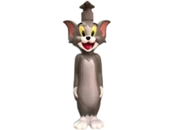 Juguete Animado De Botella Vacía, Gato Gris, Antiestrés, Adorno Versátil Para El Hogar.