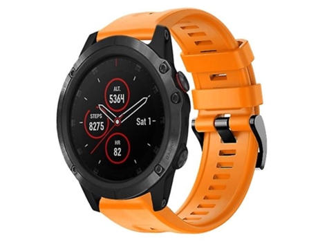 Correa Smartwatch Para Garmin Fenix 5X Plus Naranja VENISYMLIS