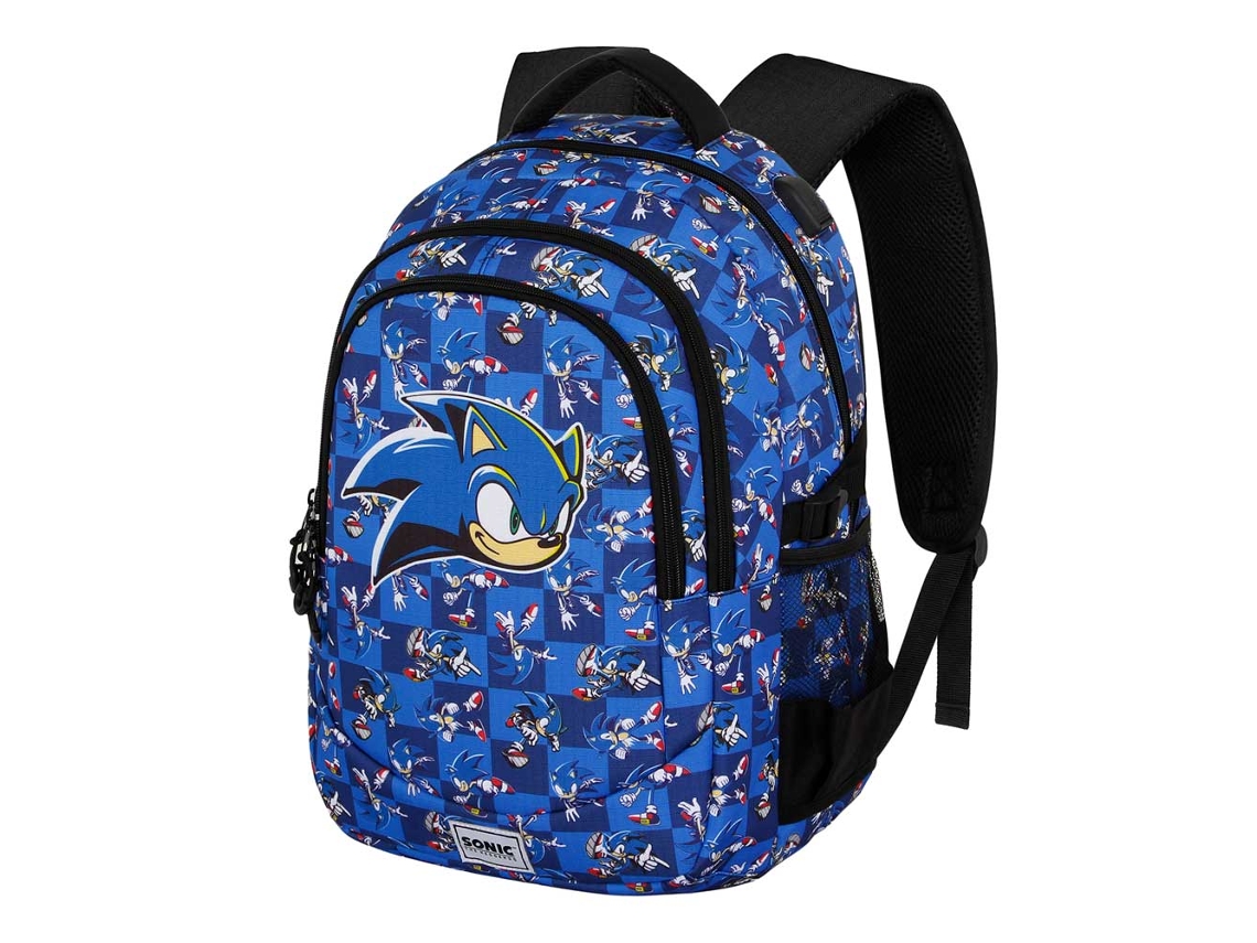 Sonic The Hedgehog - SEGA Action Mochila Running PLUS, Azul KARACTERMANIA