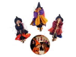3 Muñecas Decorativas De Brujas Voladoras Para Colgar, Decoración De Halloween Para Exteriores