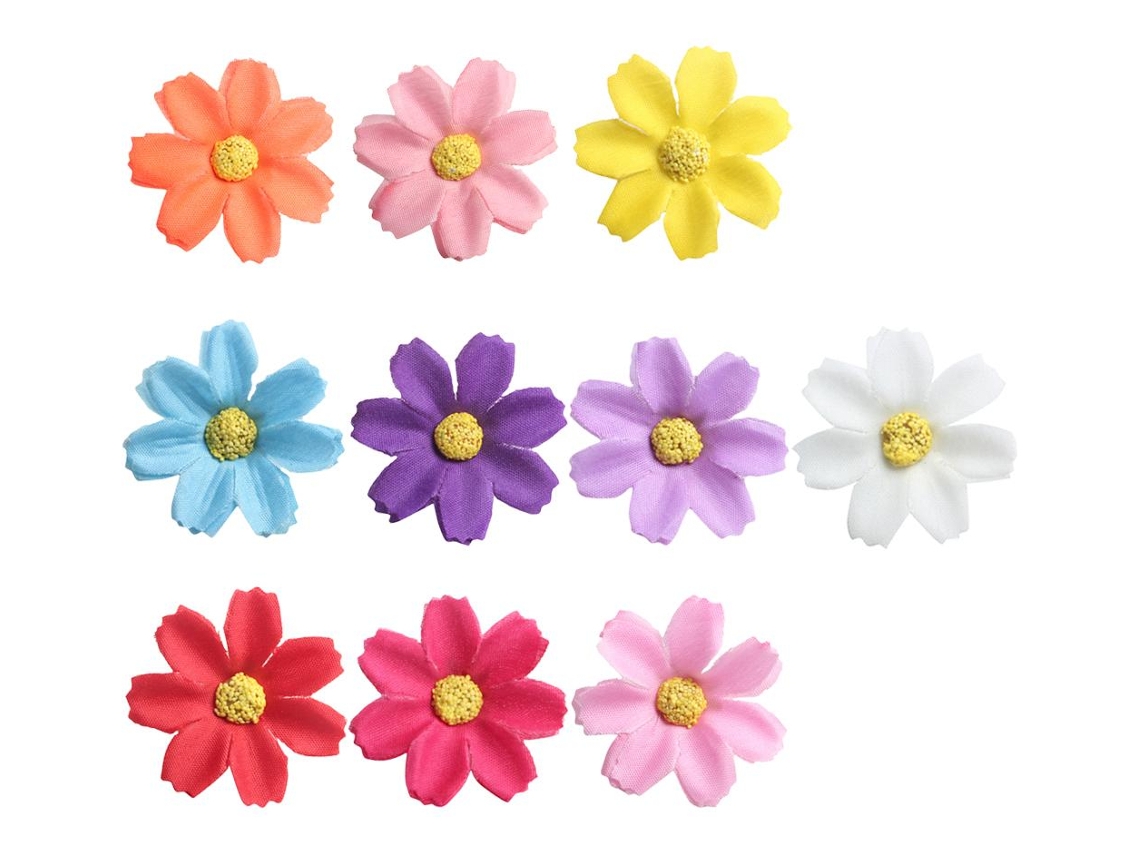 50 piezas de cabezas de flores artificiales mixtas Slowmoose