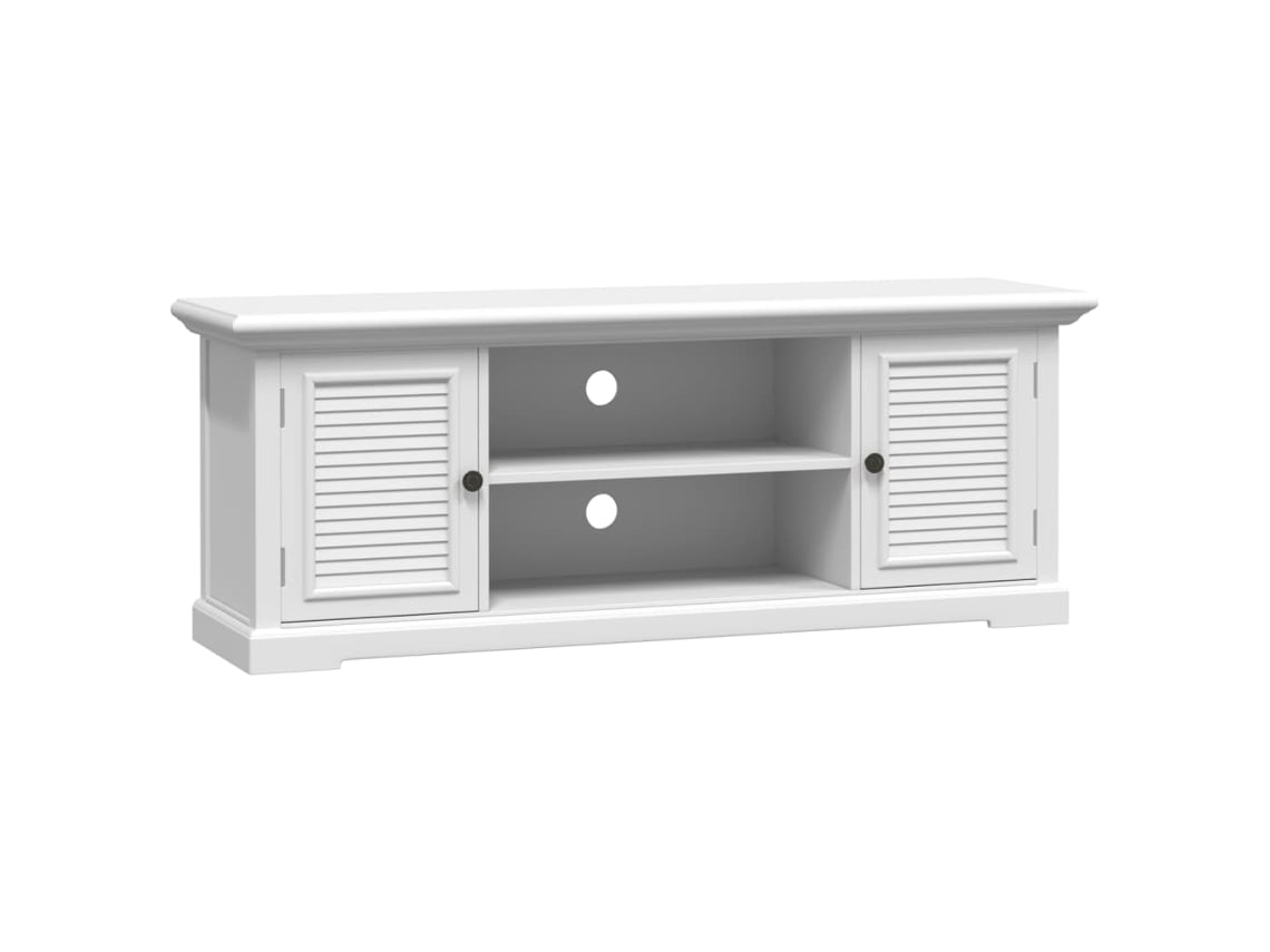 Mueble TV 110x30x41 cm Derivados de Madera Blanco MAISON EXCLUSIVE