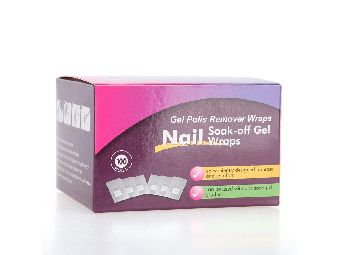 100 Discos De Aluminio Con Palitos Para Quitar El Esmalte De Uñas, Removedor De Gel Uv Naranja.