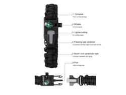 Pulsera de repuesto multifuncional ajustable Baoj para uso en exteriores