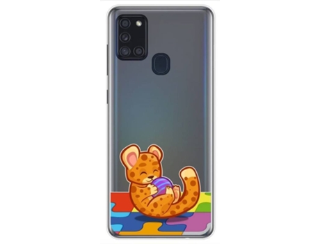 Carcasa Samsung Galaxy A21s TUMUNDOSMARTPHONE Dibujos Transparente Multicolor
