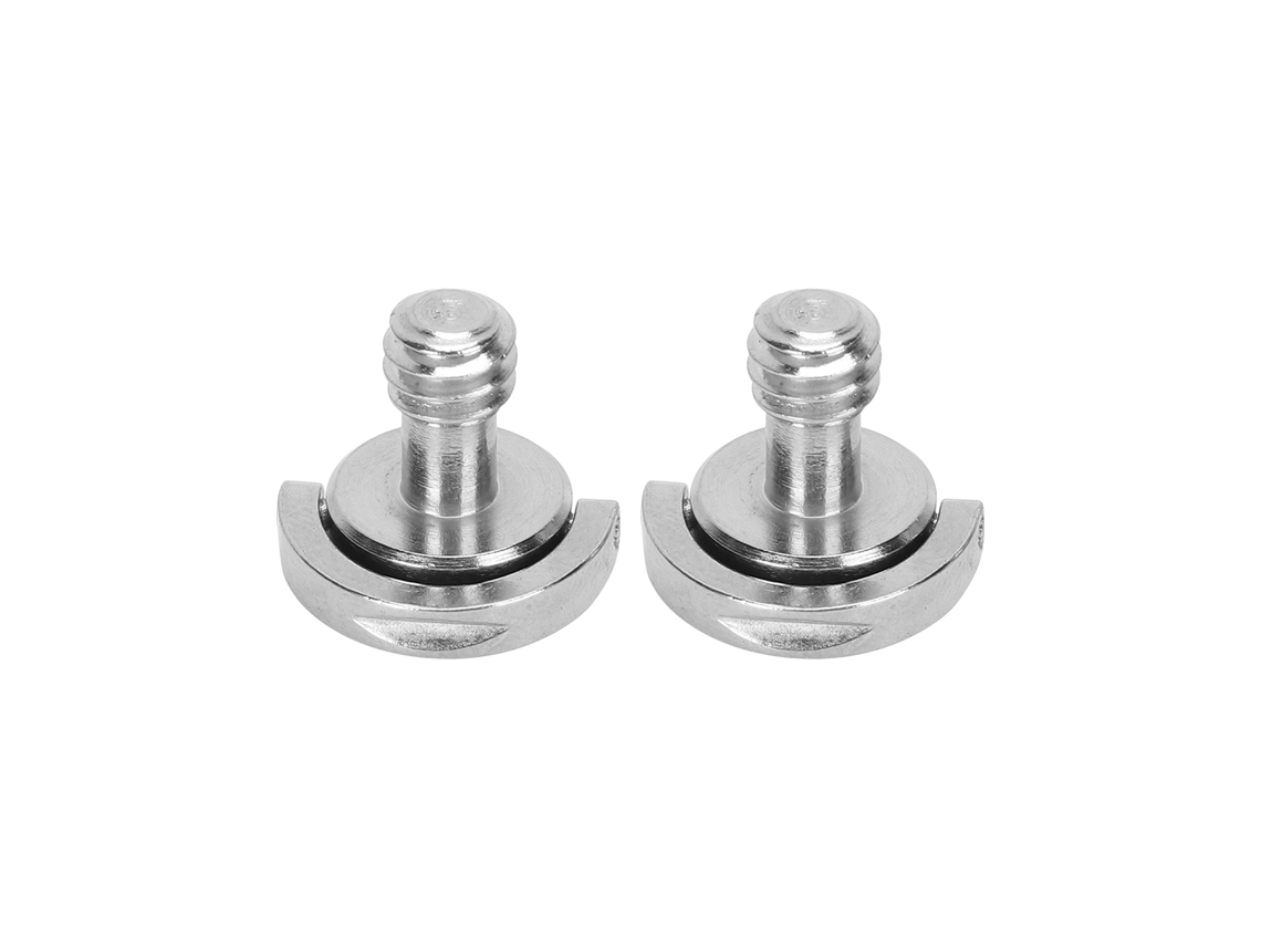 NEVEANCE Adaptador de Montaje Macho en Acero Inoxidable con Anillo en D y Tornillo 1/4 Pulgada para Placa de Liberación Rápida de Cámara